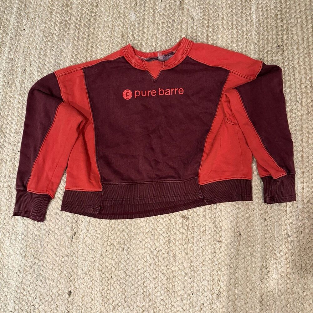 Free People Movement Sweater Womens XS Long Sleeve Crew Neck Casual Red